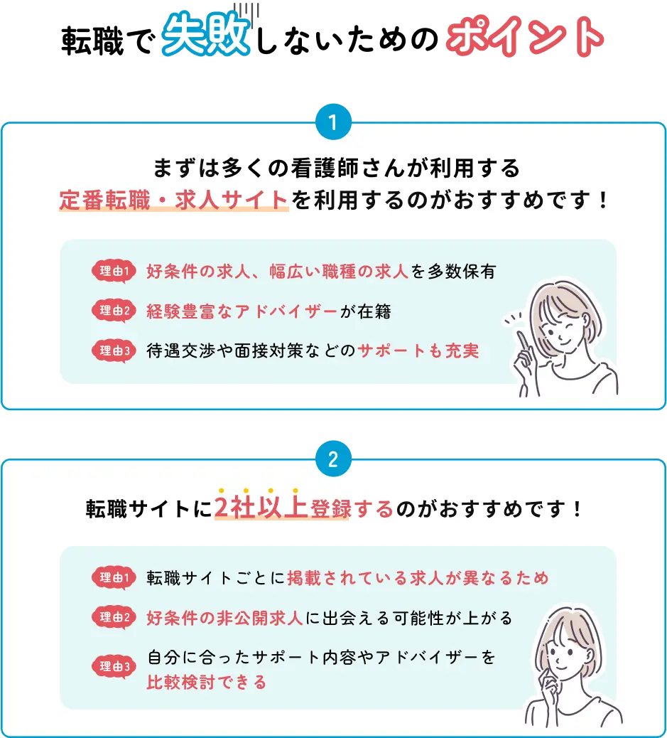 転職で失敗しないためのポイント